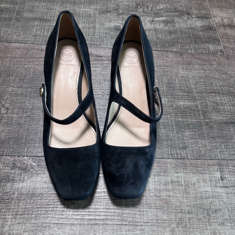 Tory Burch Black Strap Heels